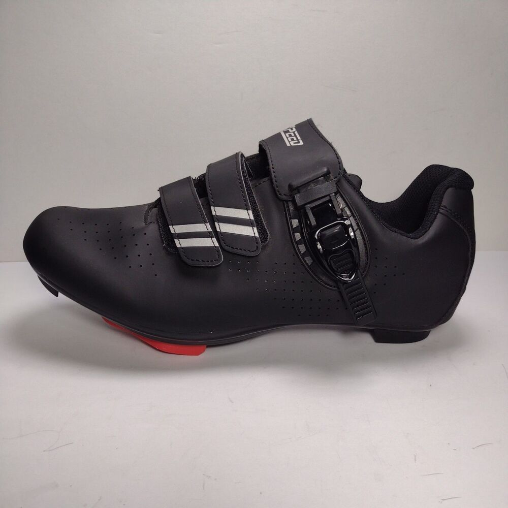 Speed Mens Cycling Shoes Black EU Size 45 (10.5-11)
